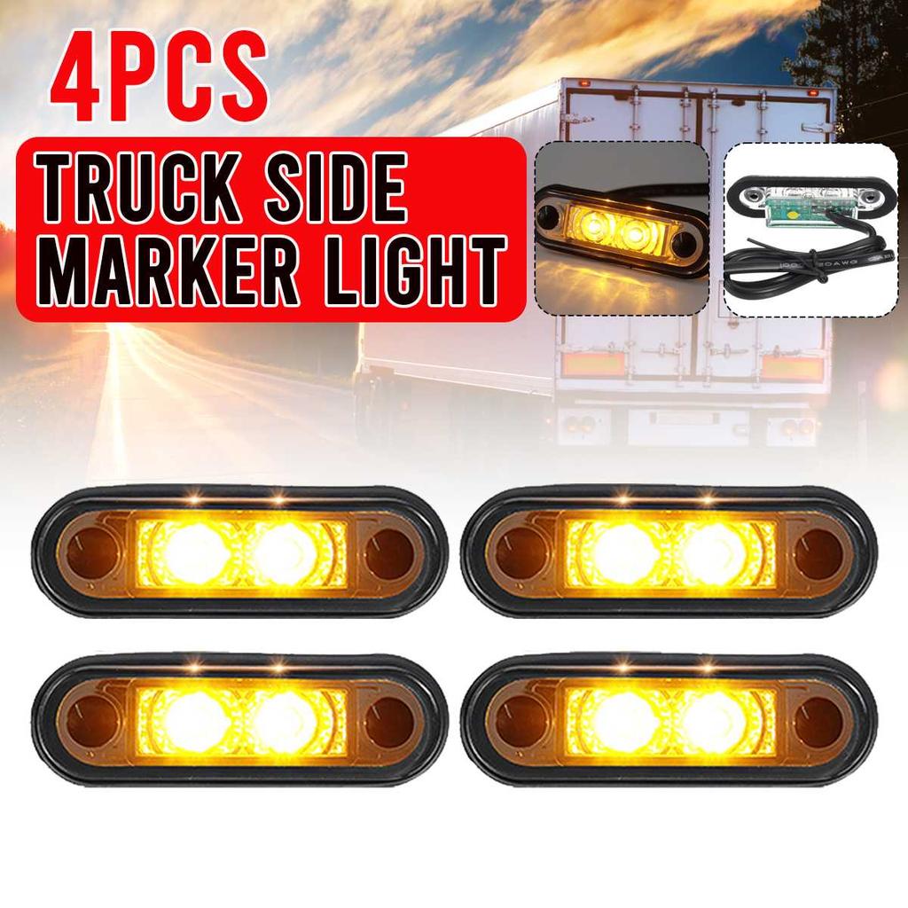 2-10PCS LED Side Marker Car External Light Waterproof Indicator Light Bus Truck Lorry Led Indicator Trailer Light Rear Side Lamp