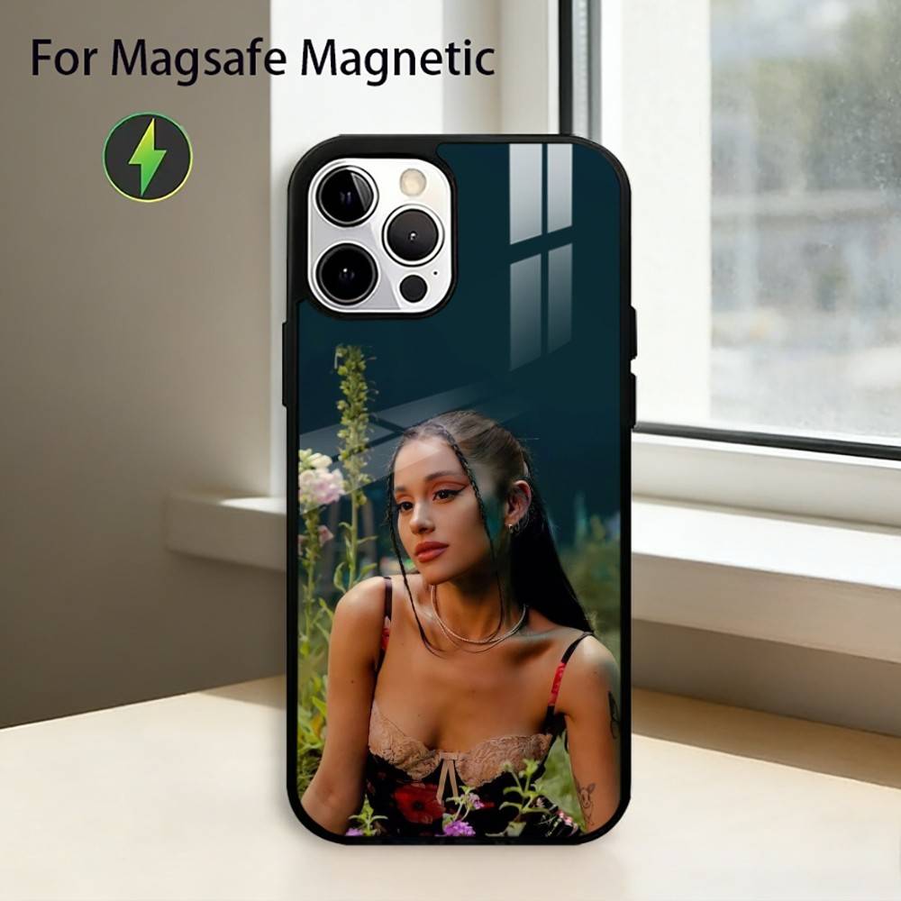 

Ariana G-Grande Singer Phone Case For iPhone17,16,15,14,13,12,11 Plus,Pro Magnetic with Magsafe Wireless Charging iPhone17