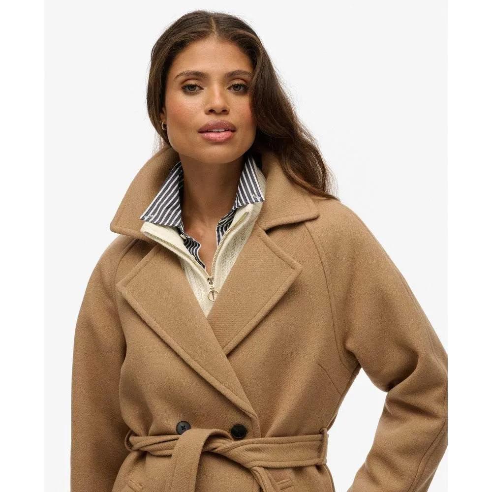 Superdry Пальто Relaxed Long Wool