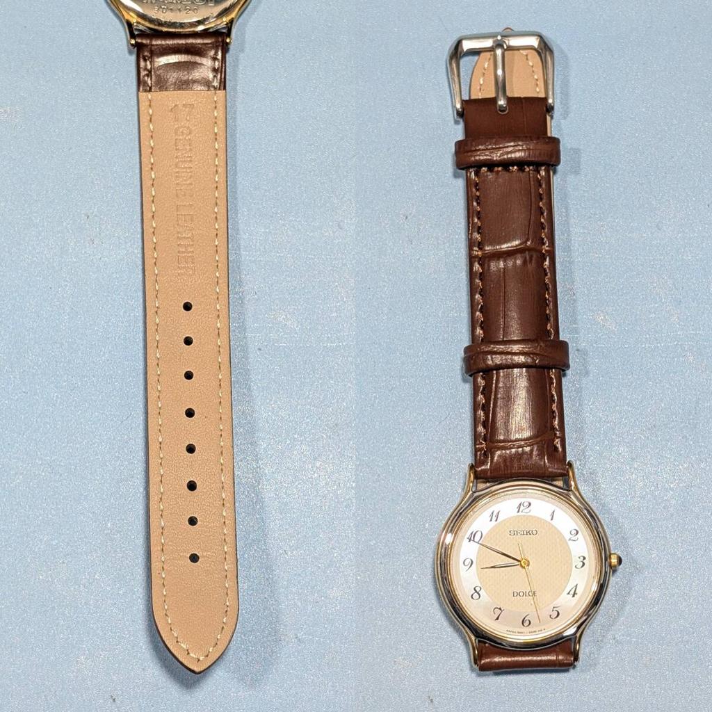 SEIKO Dolce Battery and Strap Working Men's Watch, Replaced, Condition, V-25