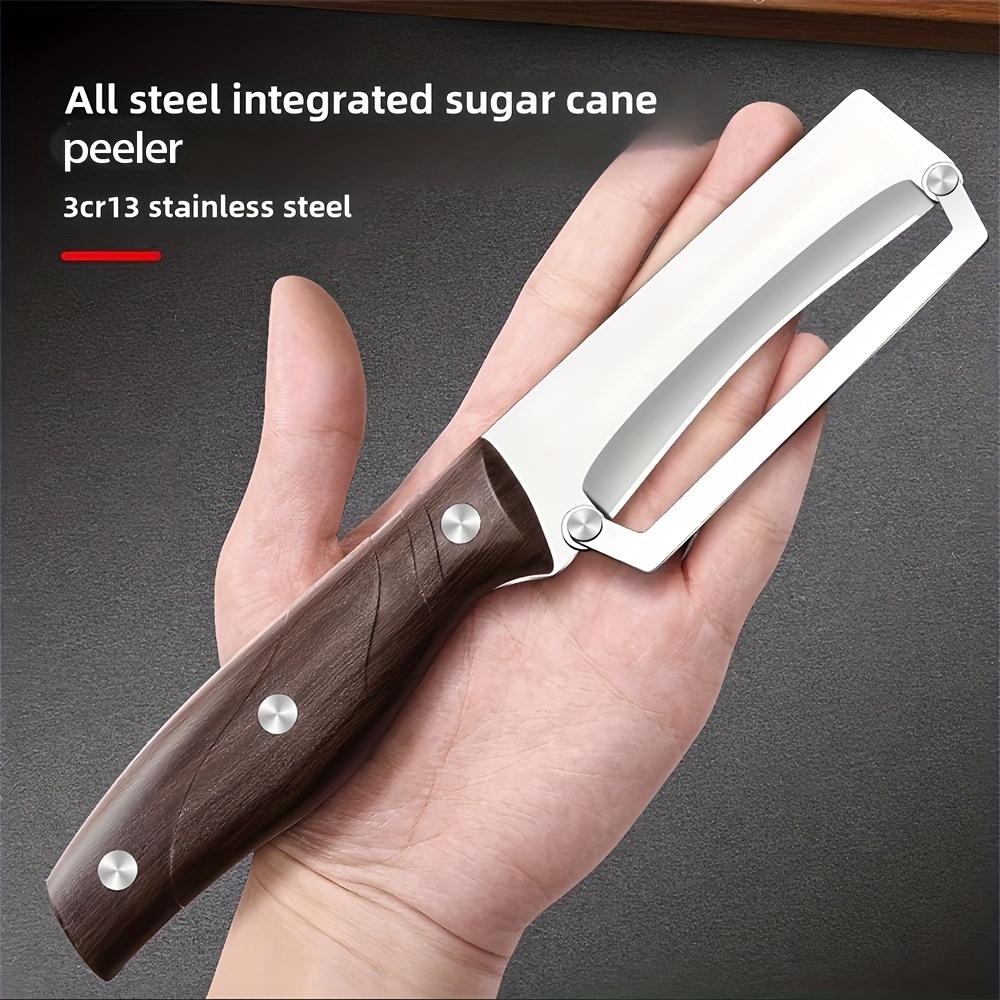 LIUZHANGYU Heavy-Duty Stainless Steel Vegetable Peeler & Slicer - Multi-Function Kitchen Tool with Straight Blade, Ergonomic Non-Slip Handle