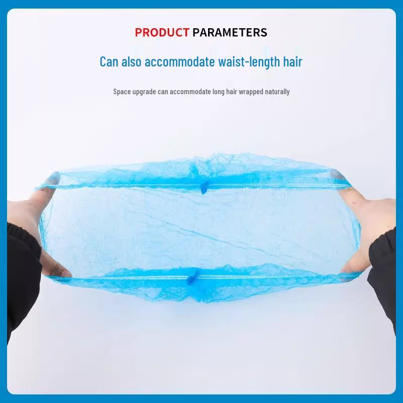 Disposable Non-woven Chef Hairnets: Dustproof Head Covers for Kitchen and Catering