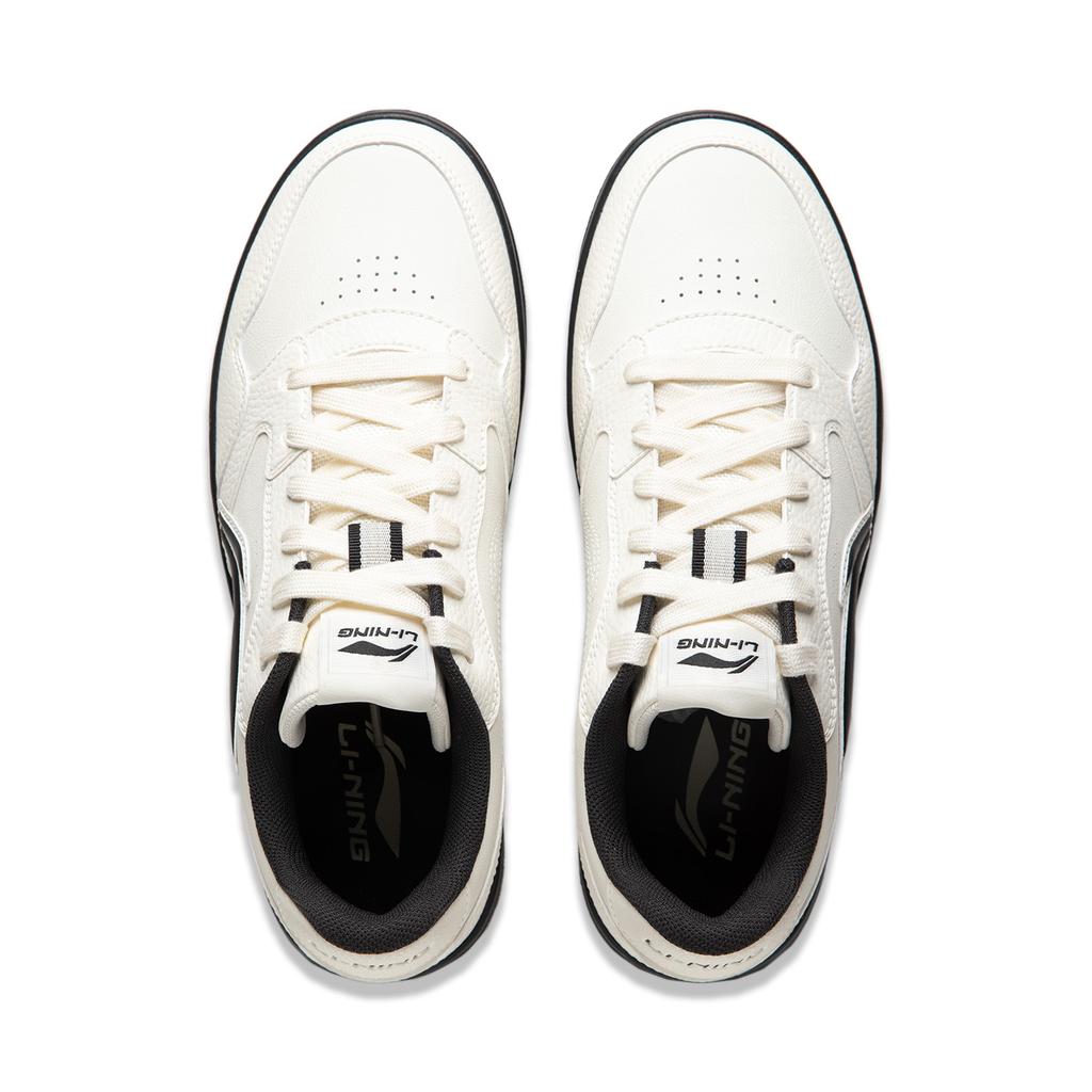 Li Ning Tianji Soft Slip Resistant Cushioning Abrasion Resistant Low top Skateboard Shoes Men's Ecru AGCU271-5