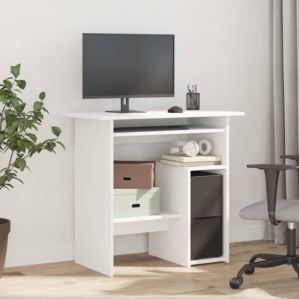 Minimalistischer Schreibtisch, Computerarbeitsplatz Mit Stauraum, Lernschreibtisch 80x45x74 Cm