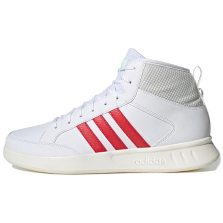 Adidas Court80s Mid High Top Casual Skate Shoes Unisex White Red Gray (Unisex) Skateboard Shoes EG8440