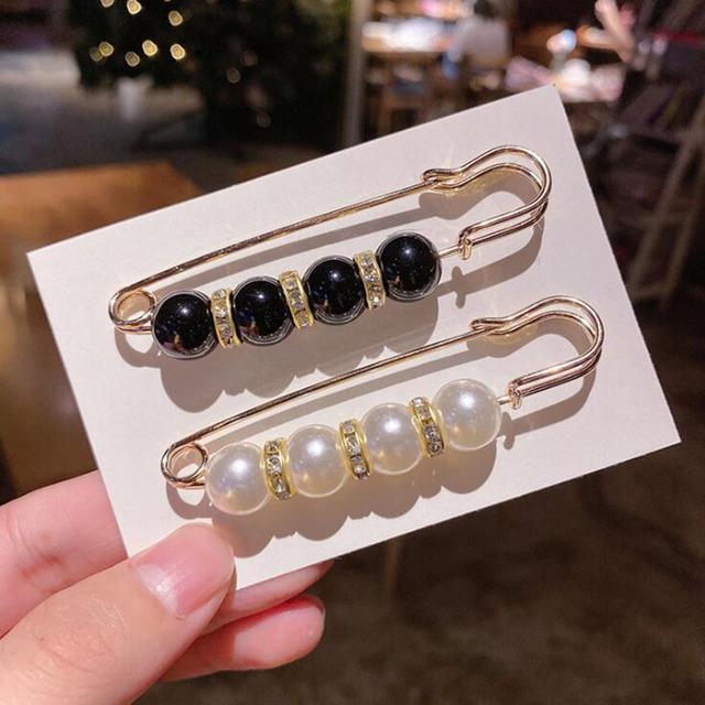 Pin Brooch Set Big Beads Stylish Stylish Clothing Brooches Pearl Lapel Pin Sweater Dress Pin Brooch Pins Badge Women Buckle AccessoriesFashion Jewelry