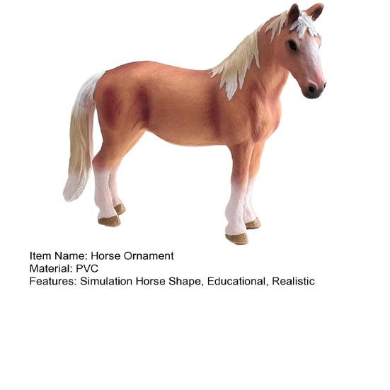 PVC Simulation Horse Figurine Realistic Stallion Mare Collectible Model Miniature Animal Educational Toy Decoration Ornament Horse Lover Gift