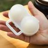 Two Compartment Outdoor Portable Egg Box Shockproof Drop Resistant Transparent Egg Holder Anti Crushing Picnic Camping Egg-Box