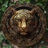 3D Tiger Metal Wall Art Home Decor Party Halloween Gift