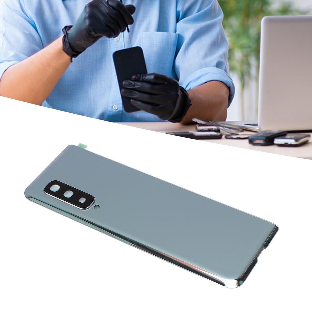 Rear Back Glass Cover Replacement Pre Installed Camera Lens and Tape with Repair Kit for Galaxy Z Fo