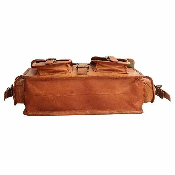 Men's Genuine Leather Vintage Laptop Best Value Briefcase Bag Satchel Messenger