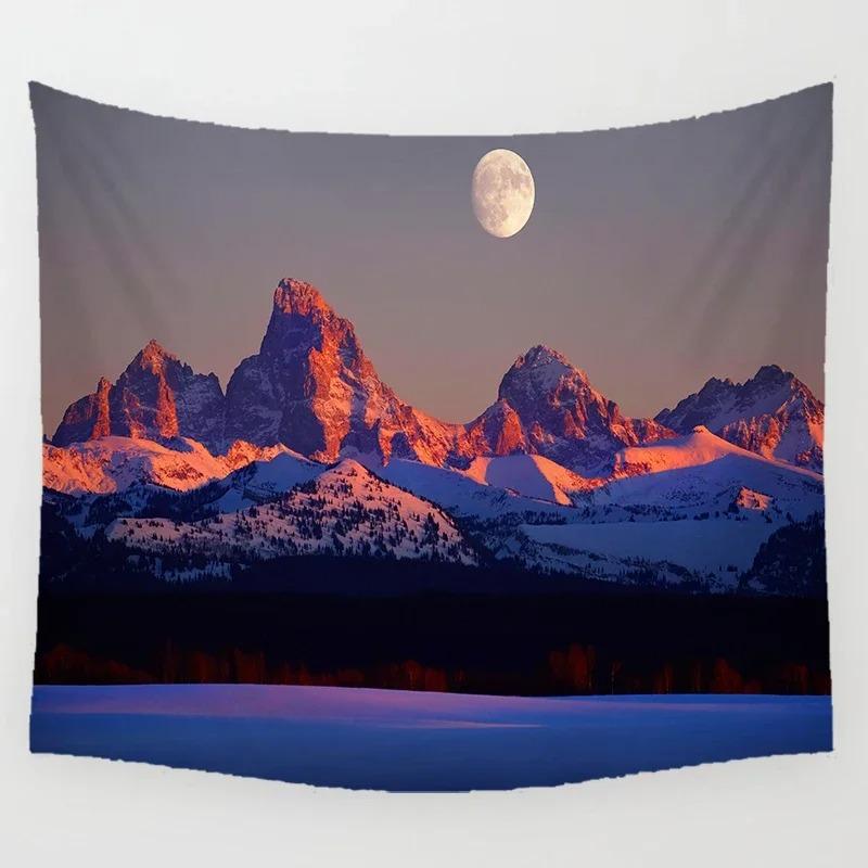 

Природный пейзаж Фиолетовый Цветочный Поле Гобелен Офис Гостиная Украшения Дома Настенный Гобелен 100x75cm