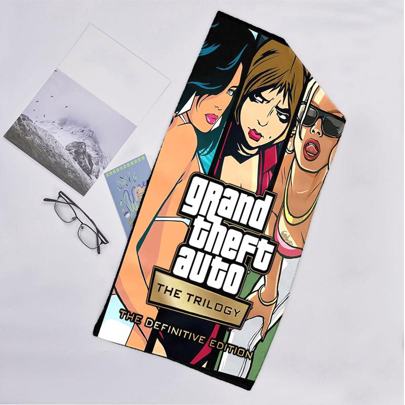 Gta Fashion Beach Towel: Ideal for Summer Adventures Soft, absorbent and quick drying suitable for swimming and bathing