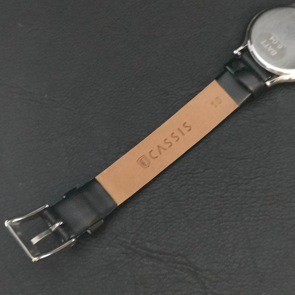 [USED] SEIKO Credor White/Black Leather Quartz