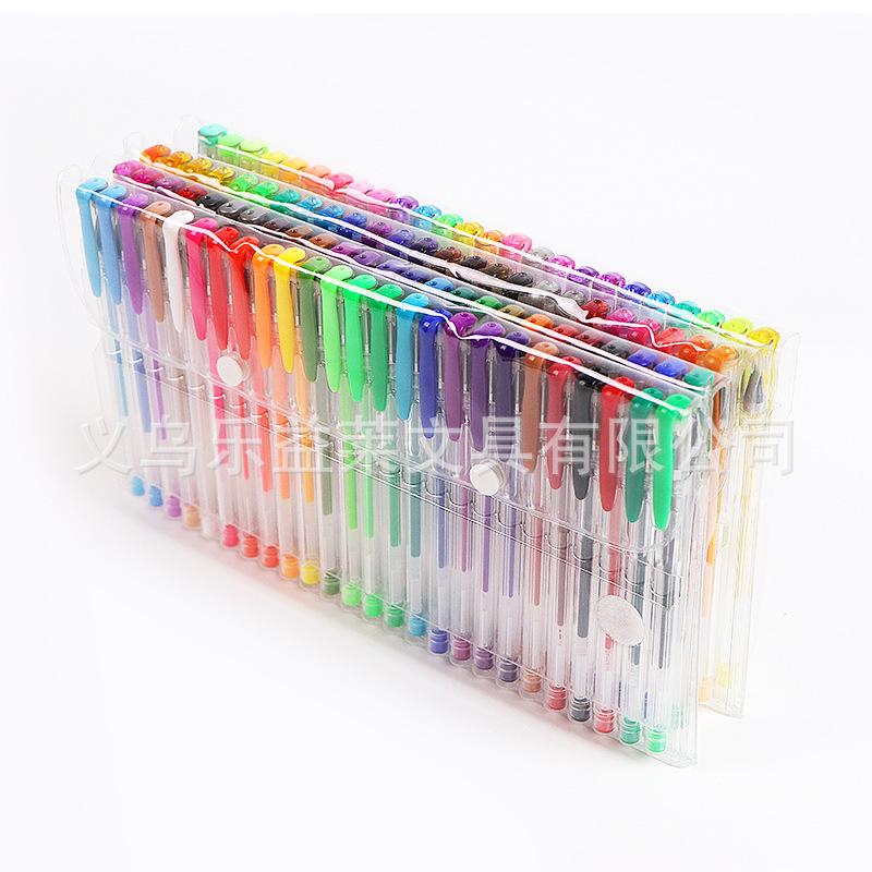 48-teiliges langlebiges mehrfarbiges Gel-Stifte Set mit 100 Aquarellfarben