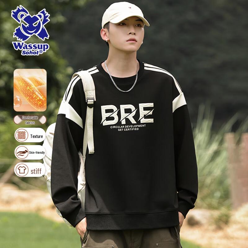 

Wassup Sohot Men s Casual Round Neck Sweatshirt 4XL