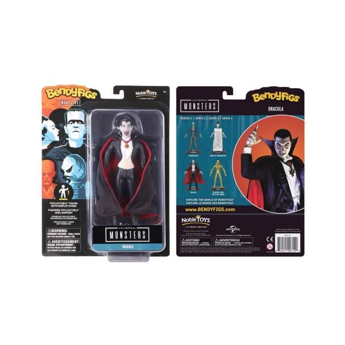 Figurine - NOBLE COLLECTION - Dracula - Flexible Bendyfigs - 19 cm - Noir