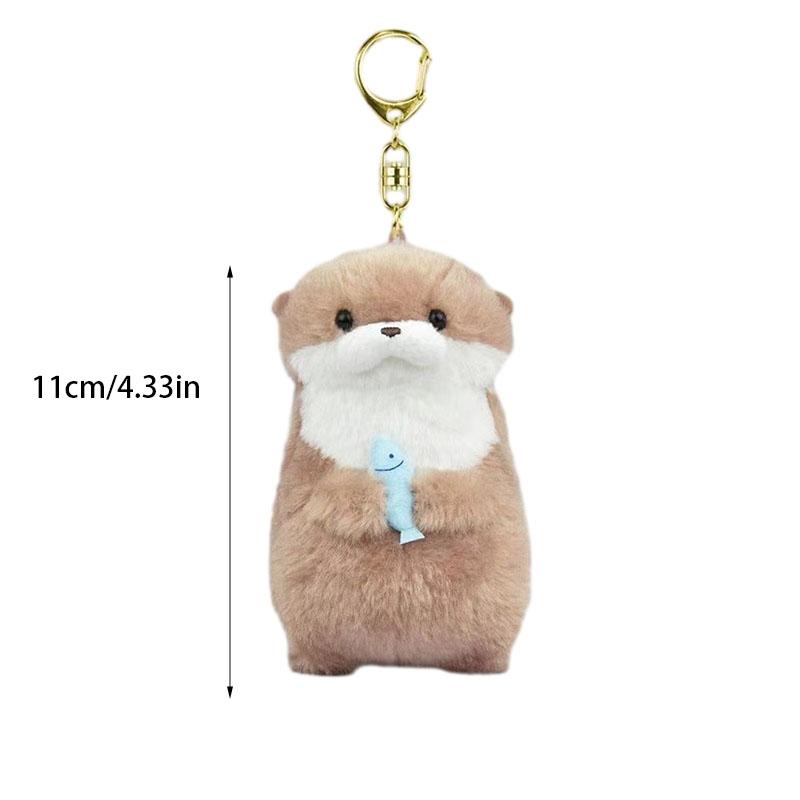

Fish Otter Plush Toy Keychain Decor Cartoon Accessory Gifts Kids Girl Gifts