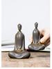 Zen Northern Wei Buddha Resin Statue: Handmade Chinese-Style Decor for Living Room