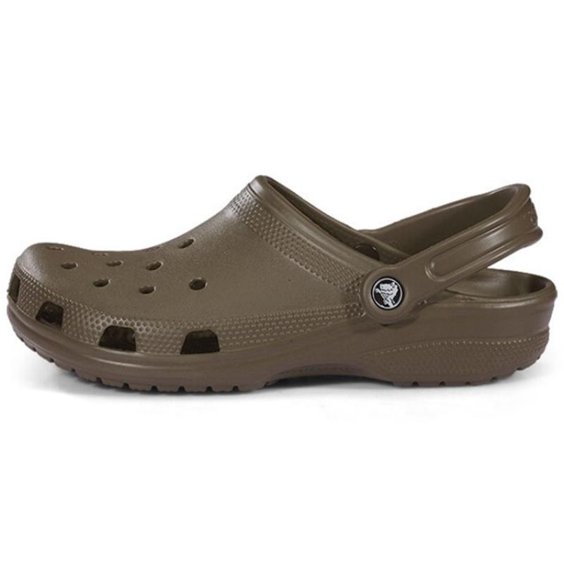Crocs Classic Clog EVA Simple Casual 2cm Sandals Unisex Chocolate Color