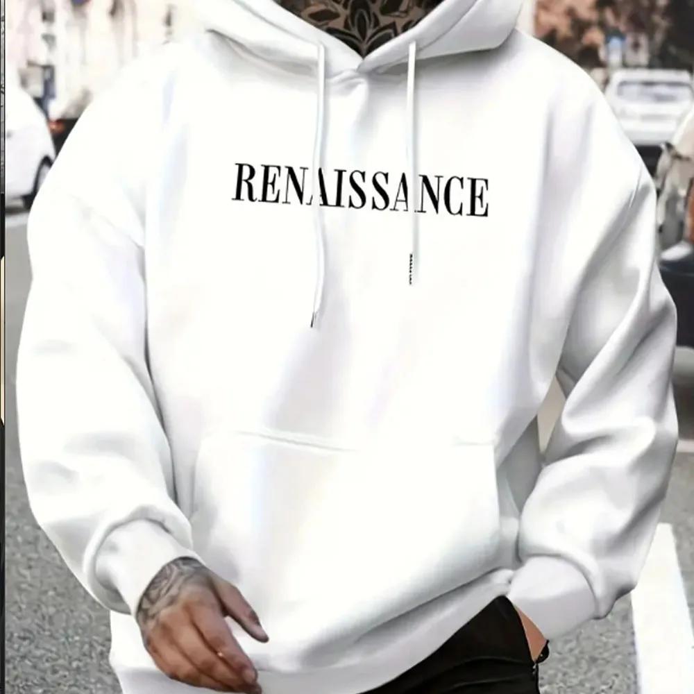 Unverzichtbarer Kapuzenpullover für Herren, Transportmittel, Herbst und Winter, mit englischen Buchstaben bedruckt, vielseitig