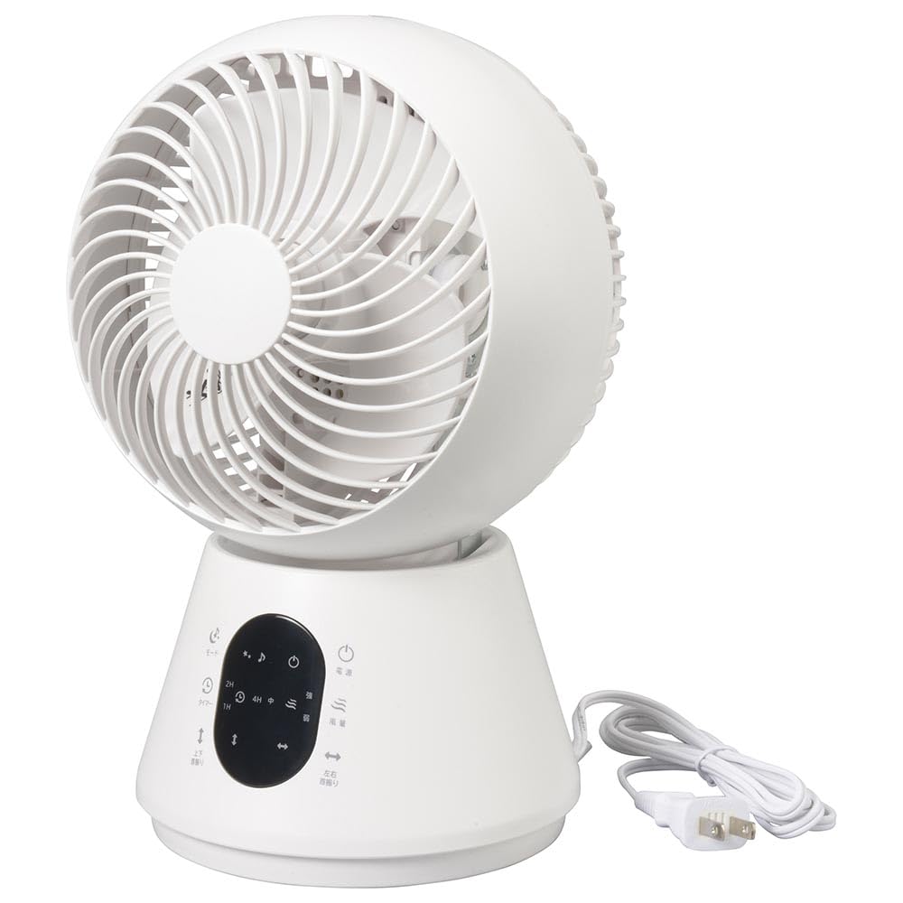 OHM 3D Circulator, for Rooms Up To 12 Tatami Mats (FF-KT2513AC-W), Model 08-1701, OHM Electric