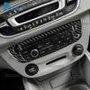 Renault Fluence Megane RS 2009 2010 2011 2012 2013 2014 için Gerçek Yumuşak Karbon Fiber Çıkartma LHD Merkezi Kontrol CD İç Çerçevesi
