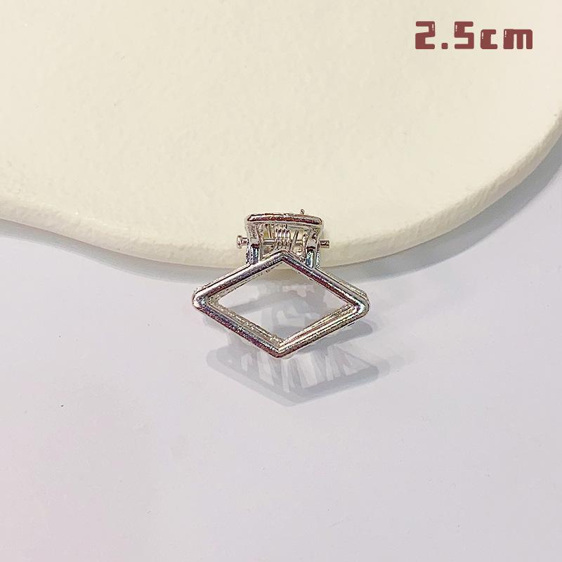 Mini Presilha de Metal Vazada para Cabelo - Pequena Pinça de Tubarão para Meninas