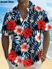 2025 Moon Star Hawaiian Shirt Men Women Fashion Casual Hawaiian Sea Shirts Short Sleeve Button Blouse Festive Holiday Tops
