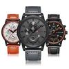CURREN New Brand Fashion Quartz Men Watch PU Leather W/ Calendar 3ATM Water-resistant Man Casual