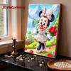Disney Pearl Painting Minnie Mountain Flower Sea Waterfall Creative Art 5D Pearl Embroidery Cross Stitch Kit Handmade DIY Home and Room Decor Gift