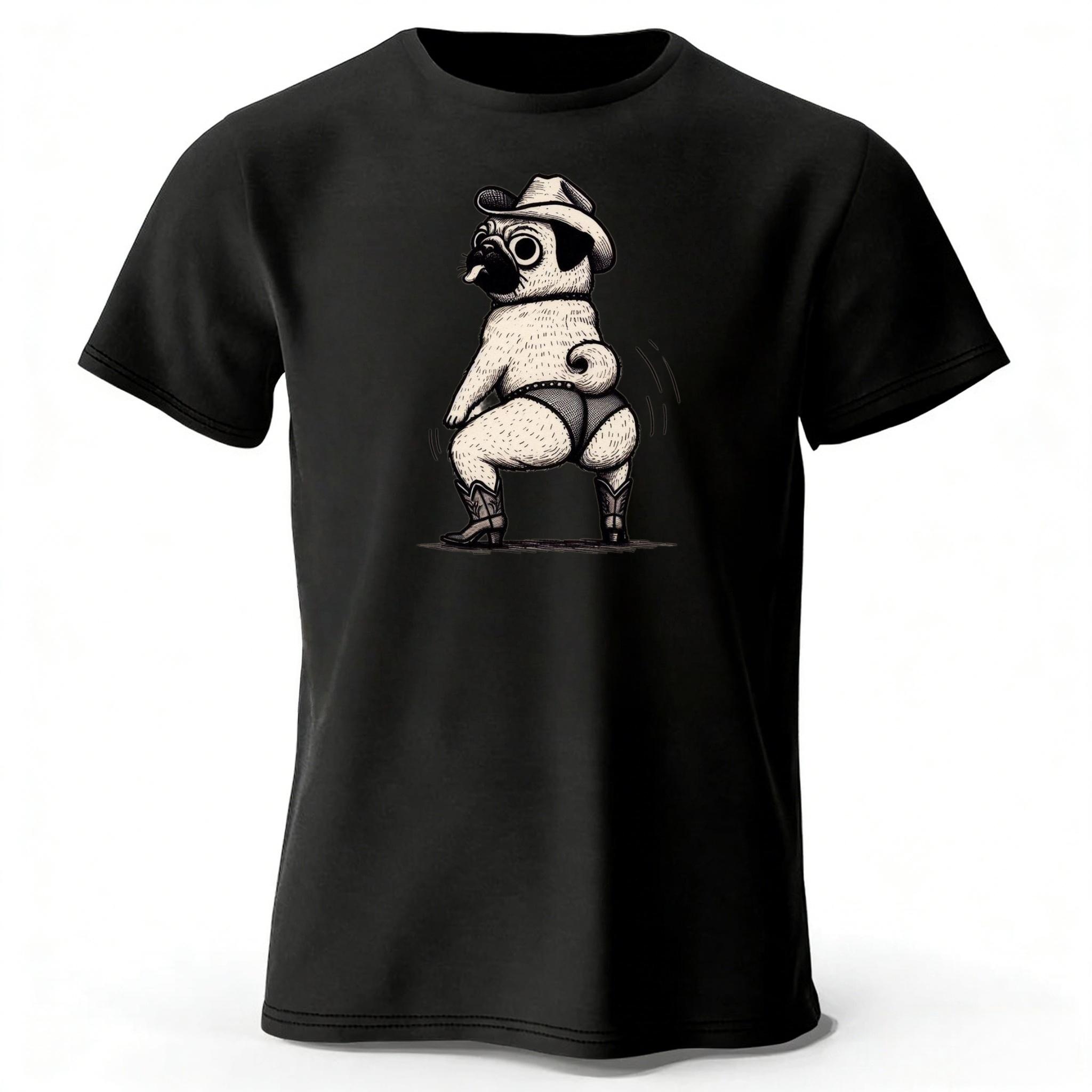 

Funny and Fun Dog Casual Pure Cotton Tshirt for Mens Street Fashion Loose Oversized Breathable Short Sleeved Oneck Tshirt S