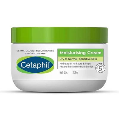 Feuchtigkeitscreme für Gesicht & Körper, Trockene bis normale Haut, 250 g, Paraben- & sulfatfrei, Niacinamid & Vitamin B5
