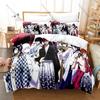 Cool Mikoto Suoh Flame Homra Group Character Collage Poster Duvet Cover Set For K Project Anime Collectors