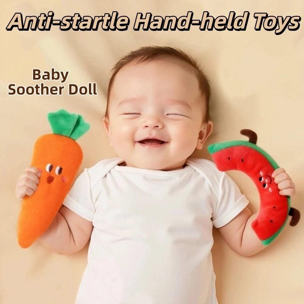 Anti-Startle Cartoon Plush Fruit Doll Cute Plush Sleep Soothing Doll  Toddler Play
