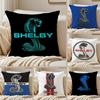 Powerful Car Brand SSHELBY Cushion Cover Pillowcase Antidustmite Living Room Sofa Decor Cushion Room