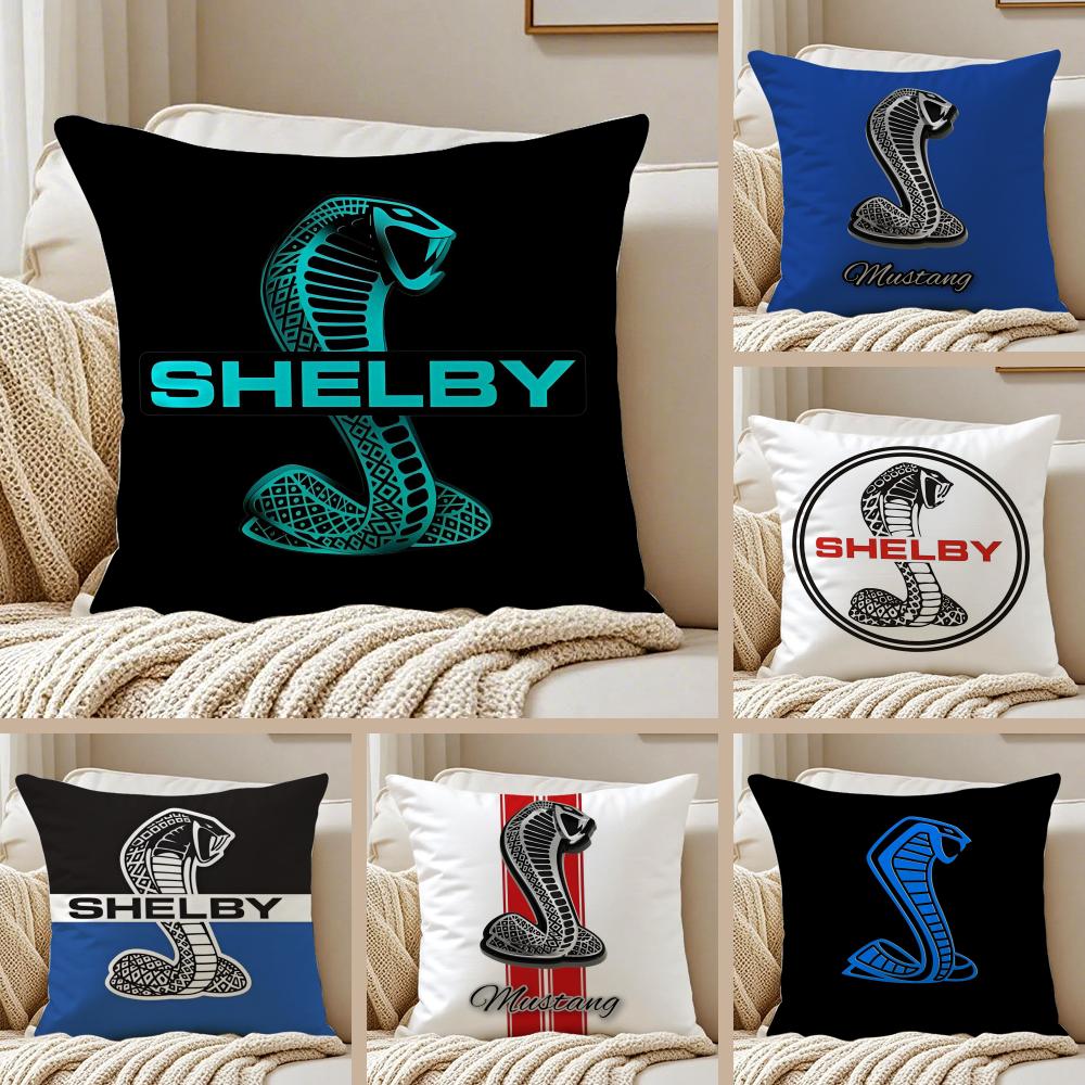 Powerful Car Brand SSHELBY Cushion Cover Pillowcase Antidustmite Living Room Sofa Decor Cushion Room