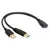 USB3.0 to 2USB Converter Extension Charging Single Data Transfer USB Splitter