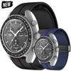 Силіконовий ремінець для Omega X Swatch Joint MoonSwatch Planet Ремінець для годинника Металева магнітна застібка Браслет для заміни Ремінець Correa
