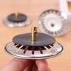 4pcs Kitchen Basin Drain Dopant Sink Strainer Basket Waste Filter Stopper Bathroom Hair Catcher