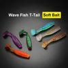 Wave Fish T-Tail Road Runner Soft Bait Spinnerbait Soft Worm Mini Root Fishing Reel Tail