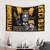 Pittsburgh Football Wandteppich Amerikanischer Sportstil Wandhintergrundtuch Raumdekoration Hausdekoration