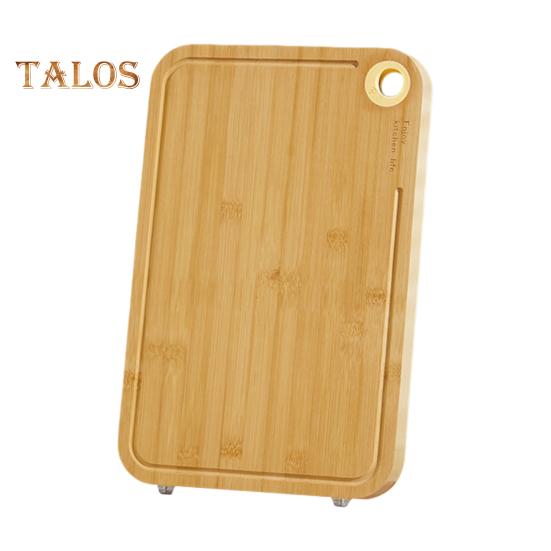 

Разделочная доска из бамбука, двухсторонние разделочные доски с канавкой для сока, кухонный разделочный блок для мяса, сыра, фруктов, овощей S жёлтый