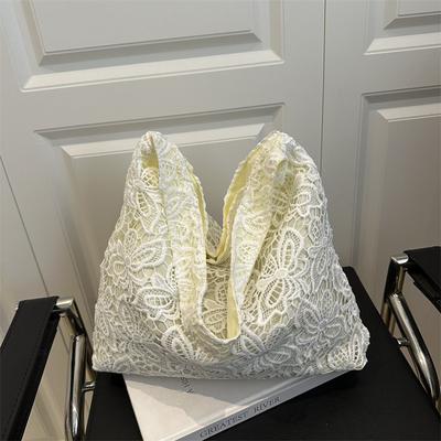 Lace Large-capacity High-value Shoulder Bag Summer New Niche Design Versatile Going Out Leisure Bag