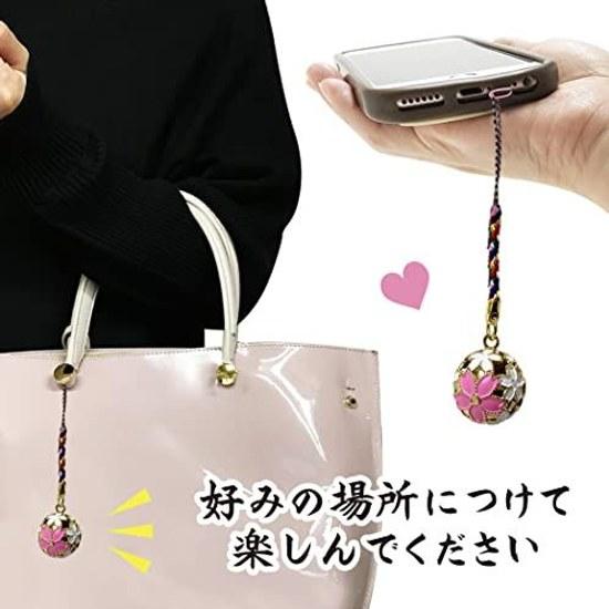 LamPlanning Sakura Çan Desenli Çiçek Güzel Ses Netsuke Japonya Yapımı Sevimli Muska Japon Hediyeliği Kyoto Hediyesi