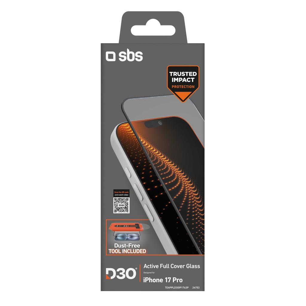 Protective Glass with Applicator for iPhone 17 Pro with D3O Technology