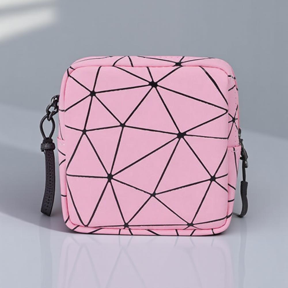 PU Skórzana Torba do Przechowywania Podpasek Wodoodporna Podkładki Przenośna Kosmetyczka Ciocia Bagaż Podręczny Portmonetka Mała Torba