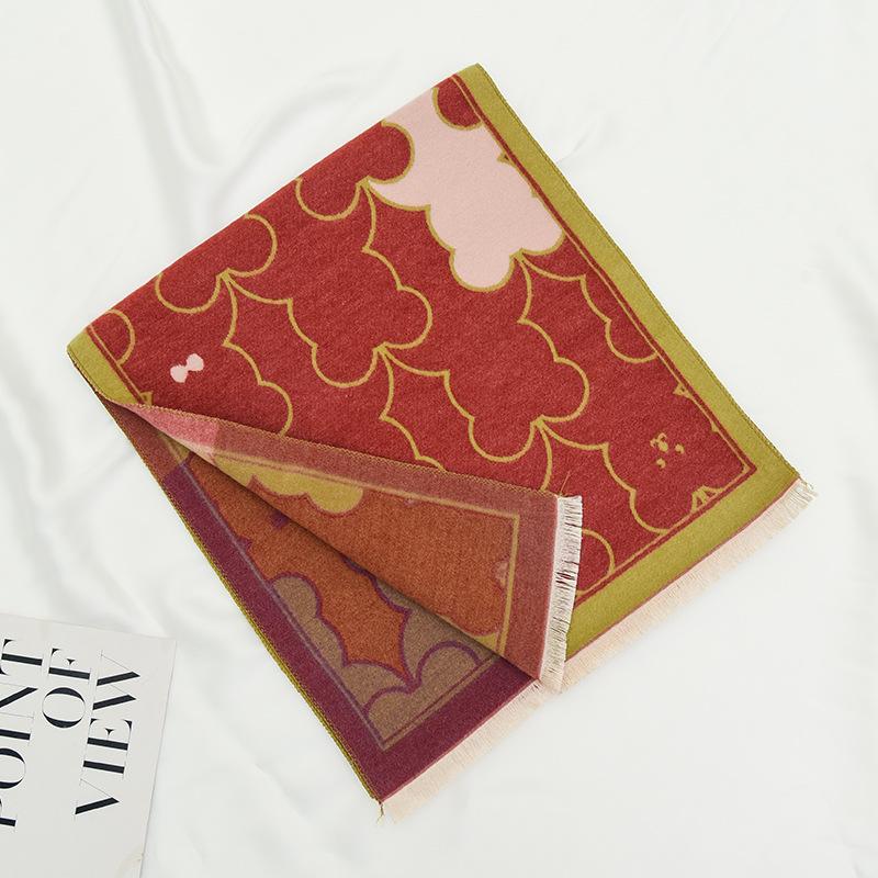 Cute Cartoon Children's Scarf for Boys and Girls in Autumn and Winter Baby Cotton Scarf To Keep Warm and Windproof and Versatile Scarf