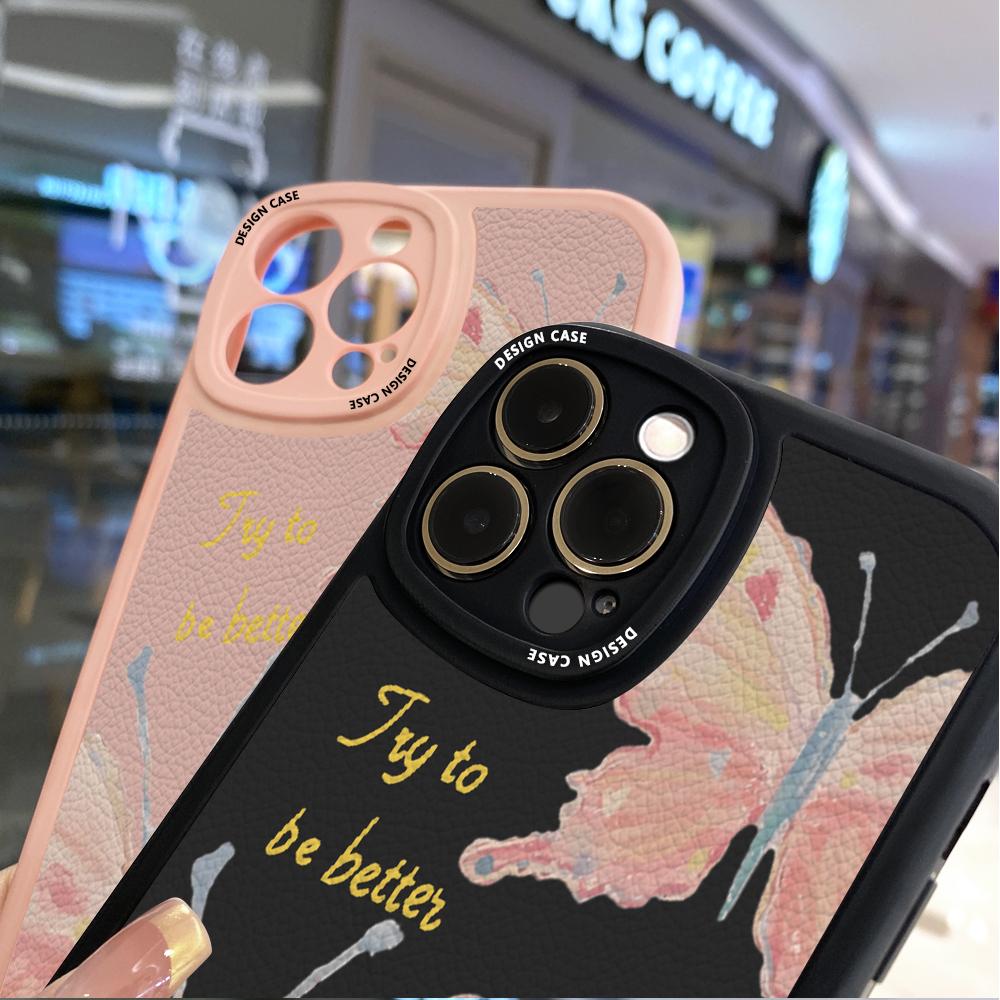 Slim Skin Feeling Cartoon Flowers Tulips Soft Silikon PU Kožený kryt Pouzdro na telefon pro Samsung Xiaomi Poco Redmi
