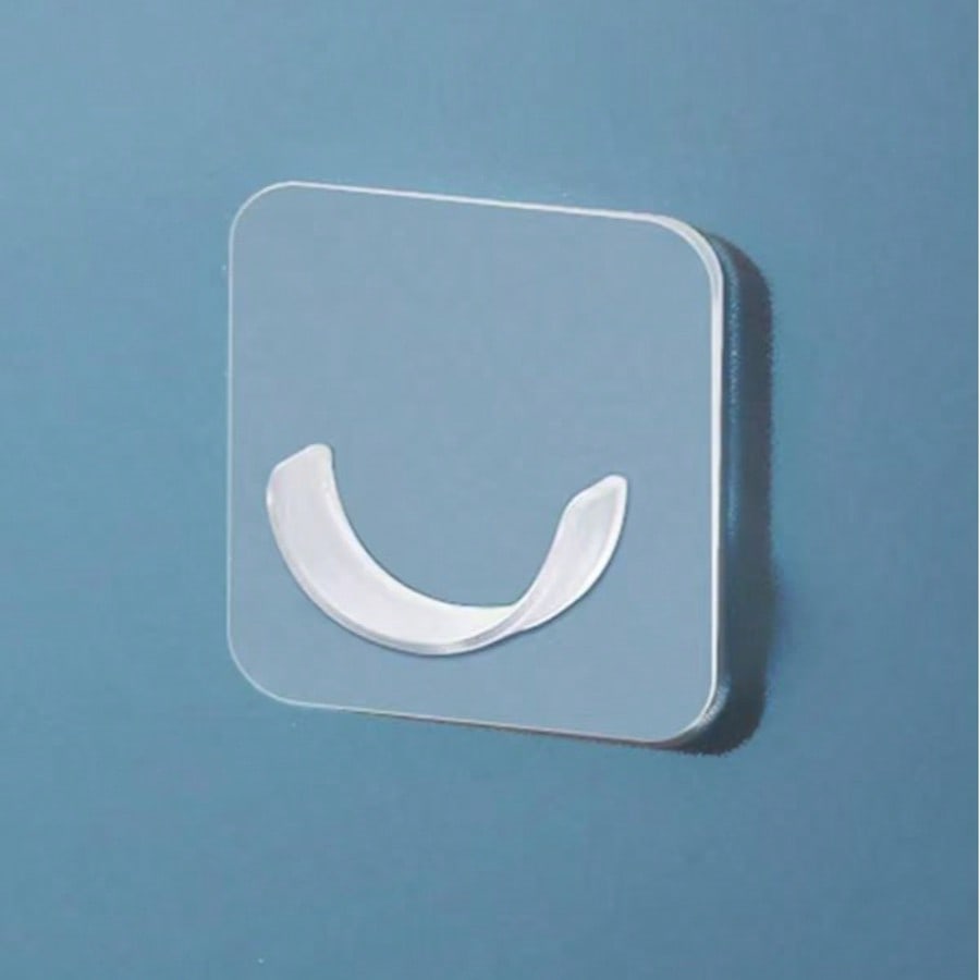 

Strong Adhesive Wall Hooks - No Drilling Required, Easy Installation, Suitable For Kitchen, Bathroom, Bedroom 1PCS прозрачный